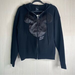 NWT Disney Mickey Mouse Women’s Knit Sweater Zip Hoodie BoxLunch Exclusive XL
